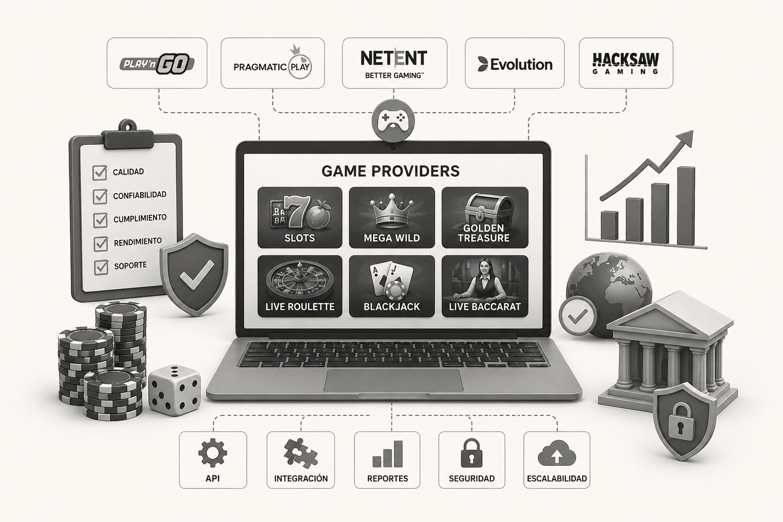 Proveedores juegos casino: guía profesional para operadores